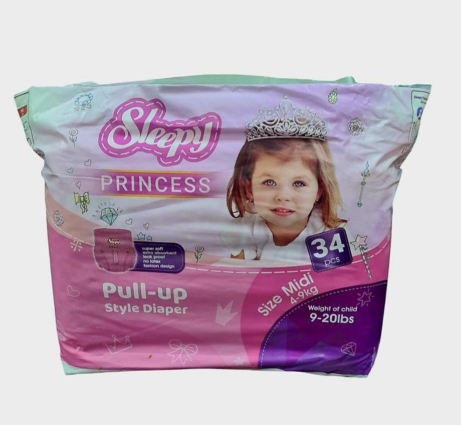 Подгузники-трусики детские Sleepy Princes Training Midi 3 4-9 кг 34 шт. (000006312) - фото 4 Подгузники-трусики детские Sleepy Princes Training Midi 3 4-9 кг 34 шт. (000006312) - фото 4