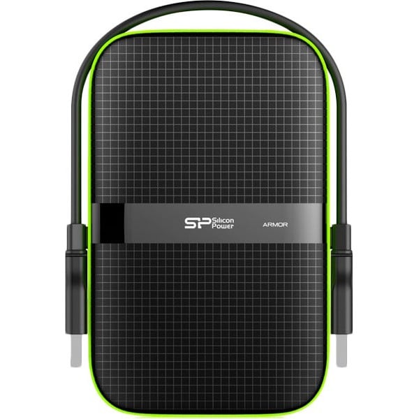 Жорсткий диск Silicon-Power USB 1TB (SP010TBPHDA60S3K) Armor A60, Black - фото 2