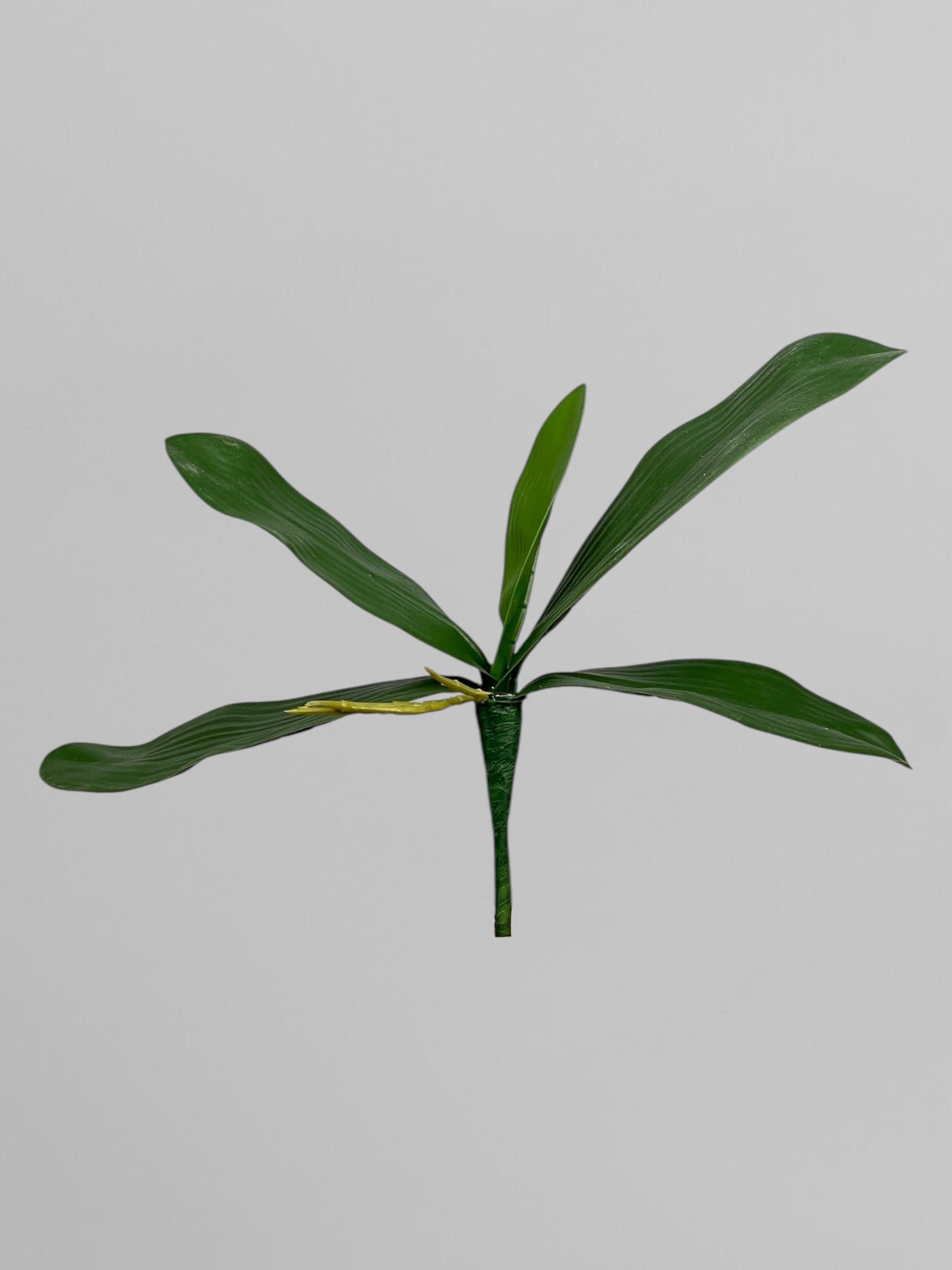 Искусственный лист орхидеи 42 см Зеленый (Р04008)