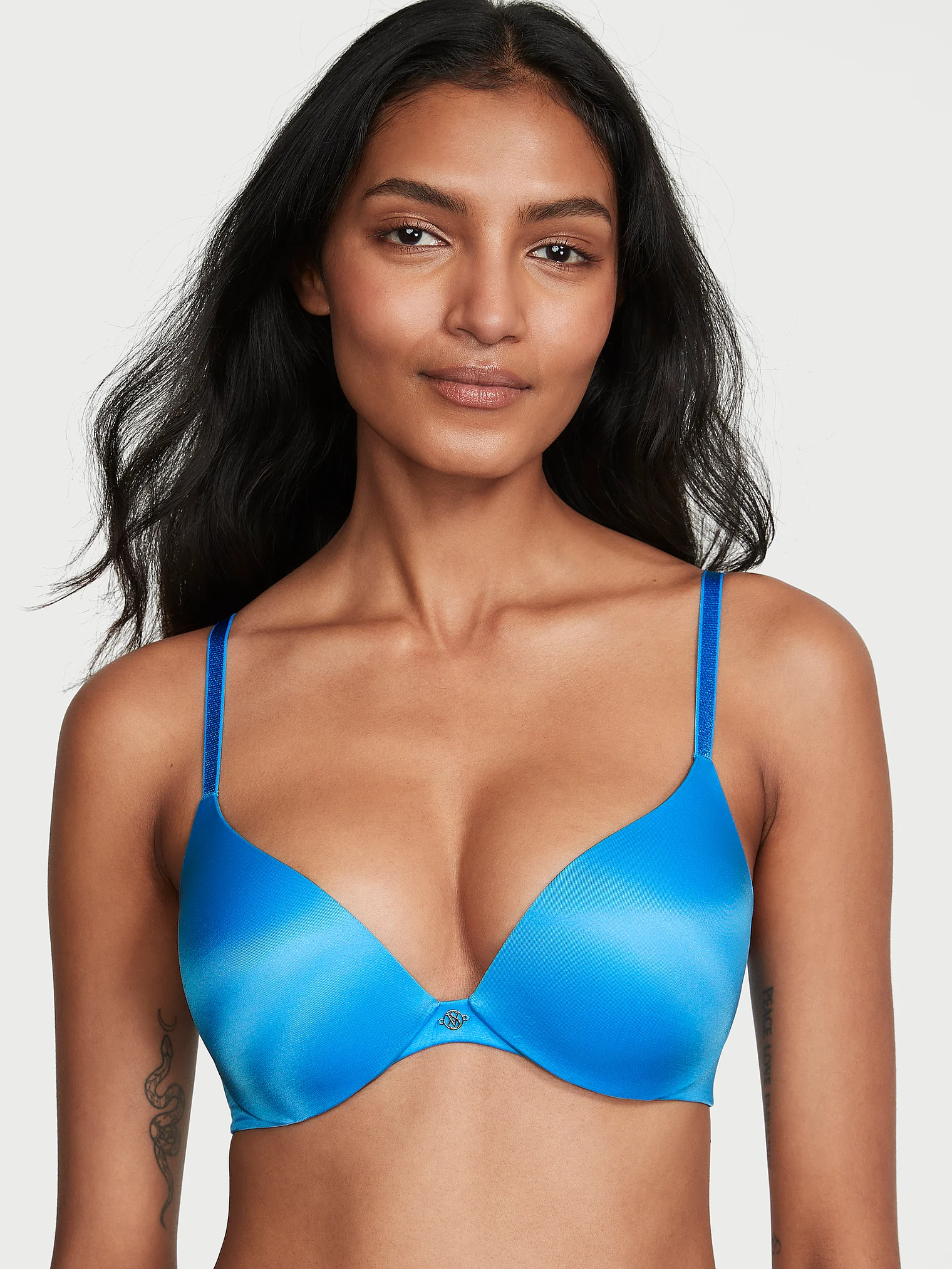 Бюстгальтер з пуш ап Victoria's Secret So Obsessed Smooth Push-Up Bra 80C Блакитний (19351780)