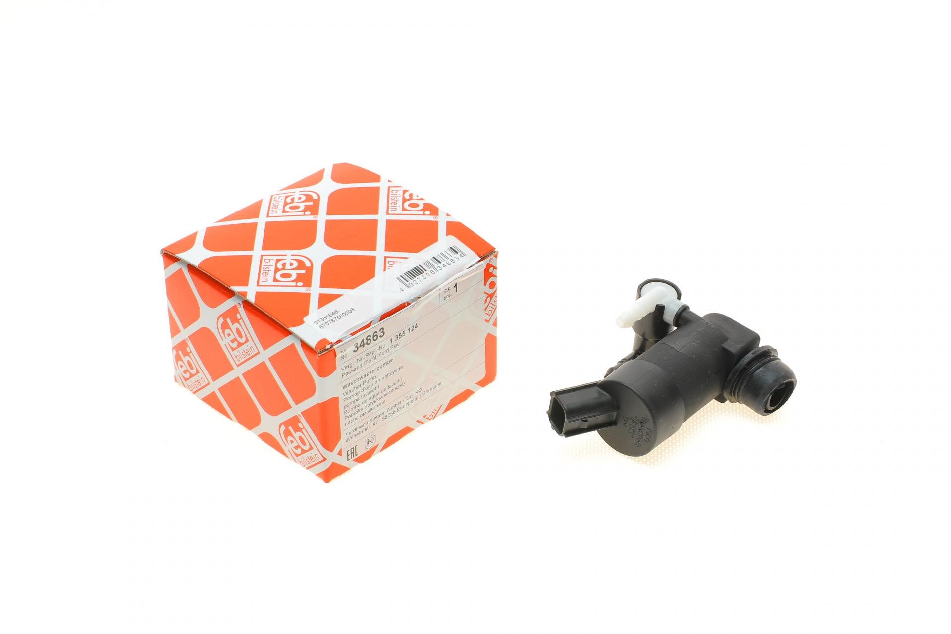 Насос омивача скла FEBI BILSTEIN дуальний Ford Mondeo/Focus 00- (34863)