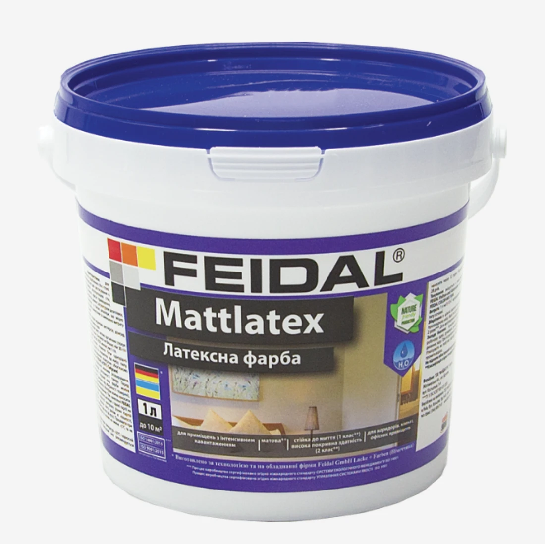 Краска интерьерная Feidal Mattlatex 1 л Белый (1886454833)