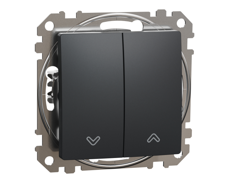 Выключатель Schneider Electric Sedna Design&Element для жалюзи ABS-UV Черный (SDD114104)