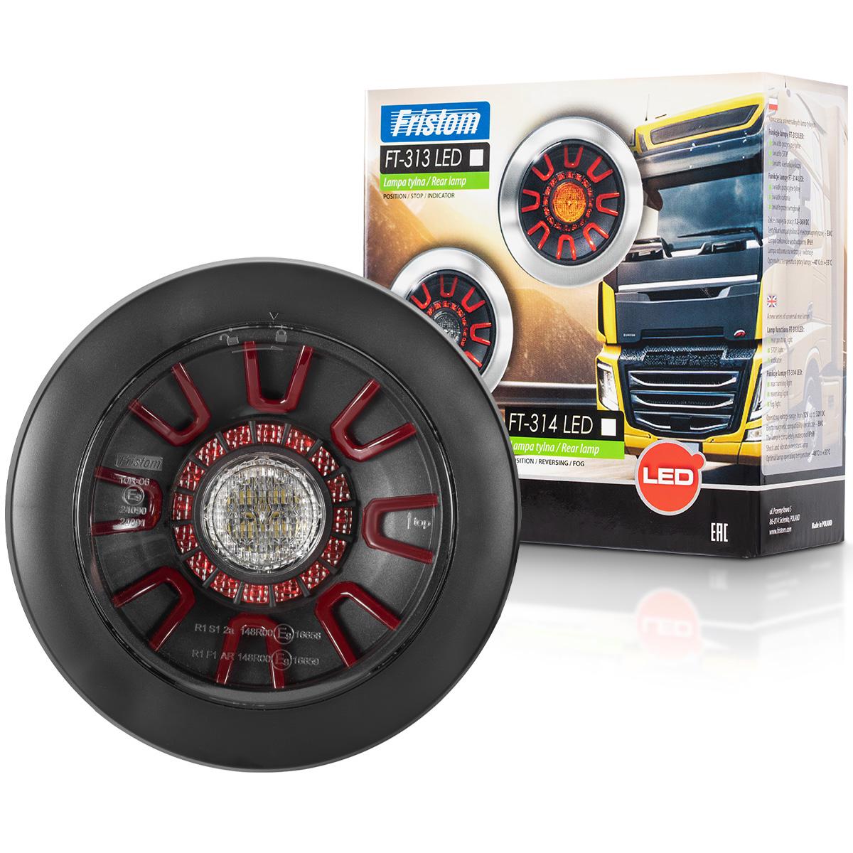 Фонарь задний 3-функциональный FRISTOM FT-314 LED Bajonet Black (12461)