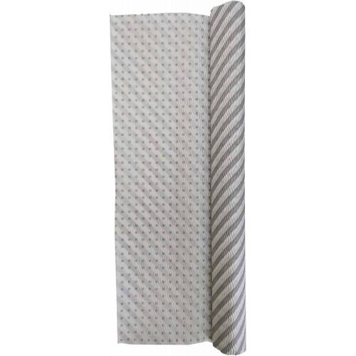 Гофробумага серая полоска/серые квадраты 5х0,75 м 75 г/м2 (1925)