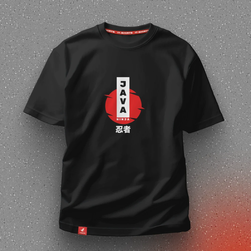 Футболка програміста Java Ninja для тих хто пізнав істину L Чорний (IT-139T-B-L)