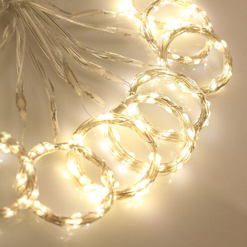 Гирлянда светодиодная на елку Copper 300LED Водопад 3,3x3 м Теплый белый (1010219-White)