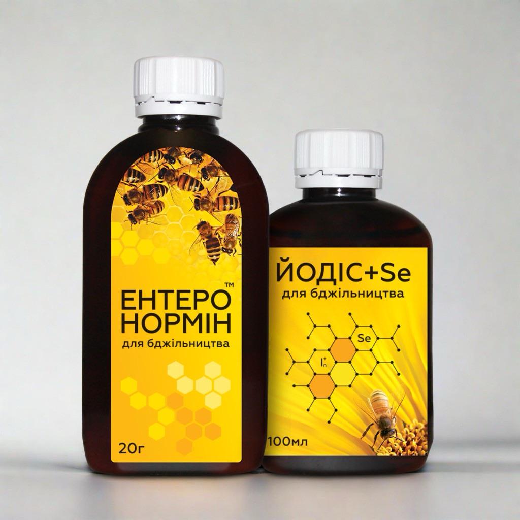 Пробіотик Ентеронормін з Йодіс+Se для бджільництва 20 г/100 мл