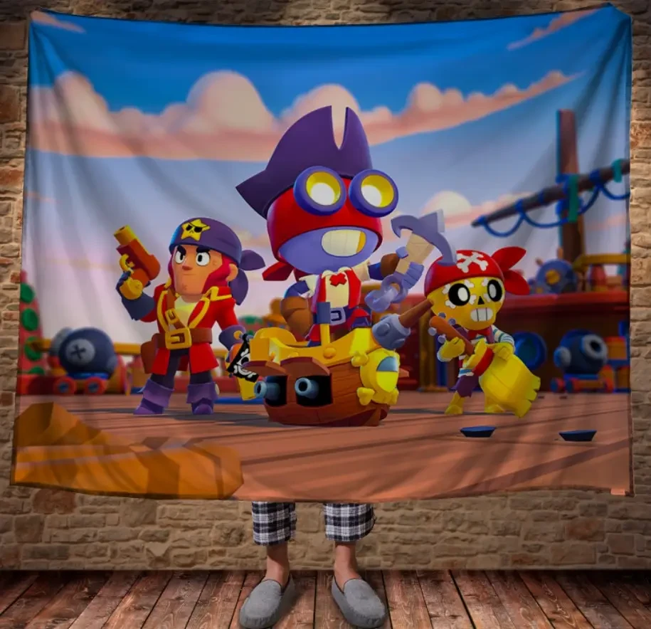 Плед с 3D принтом Бравл Старс 150х200 см (epi_1956)