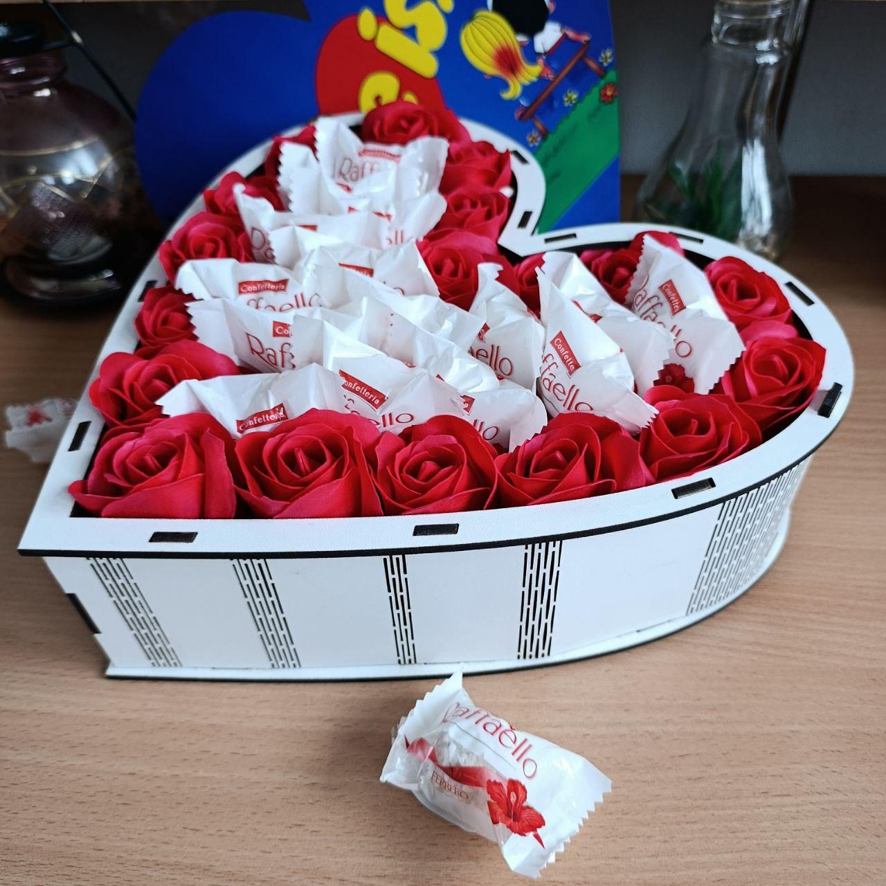 Бокс сердце с конфетами (ar282) - фото 3 Бокс сердце с конфетами (ar282) - фото 3