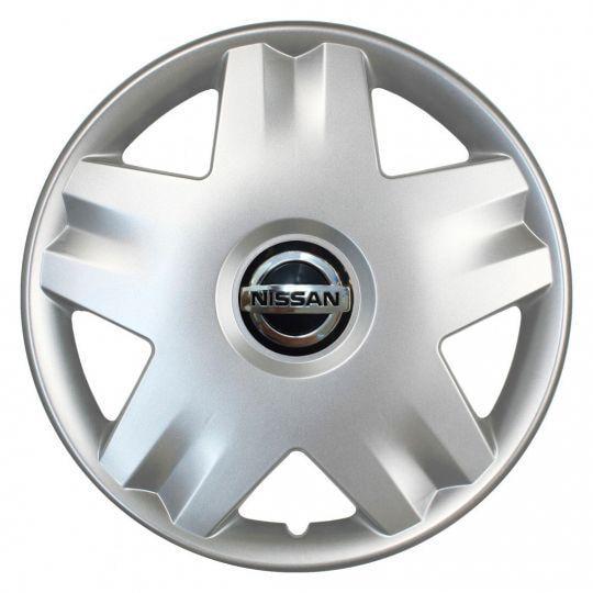 Автомобильные колпаки SKS 213 R14 с логотипом Nissan 4 шт. Серебристый