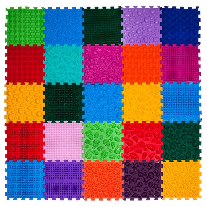 Коврик массажный детский ортек мега микс 25 эл.