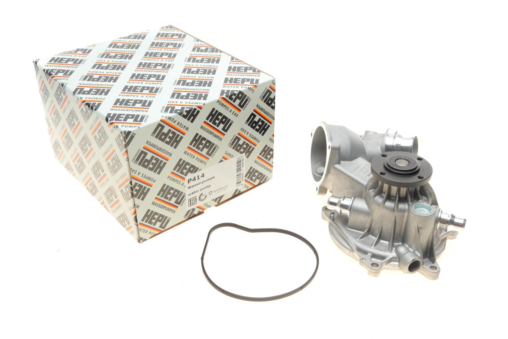 Водяная помпа Hepu BMW 5 E60/E61/6 E63/E64/7 E65-E67/X5 E70 3.0/4.0/4.8 05-10 R/B 8 лопастей (P414)