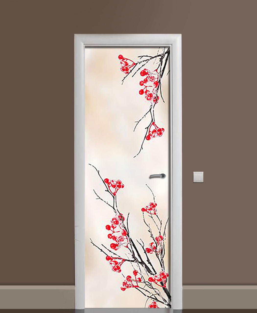 Наклейка 3D на двери Zatarga Объятые инеем 650х2000 мм виниловая (1323466770) Наклейка 3D на двери Zatarga Объятые инеем 650х2000 мм виниловая (1323466770)