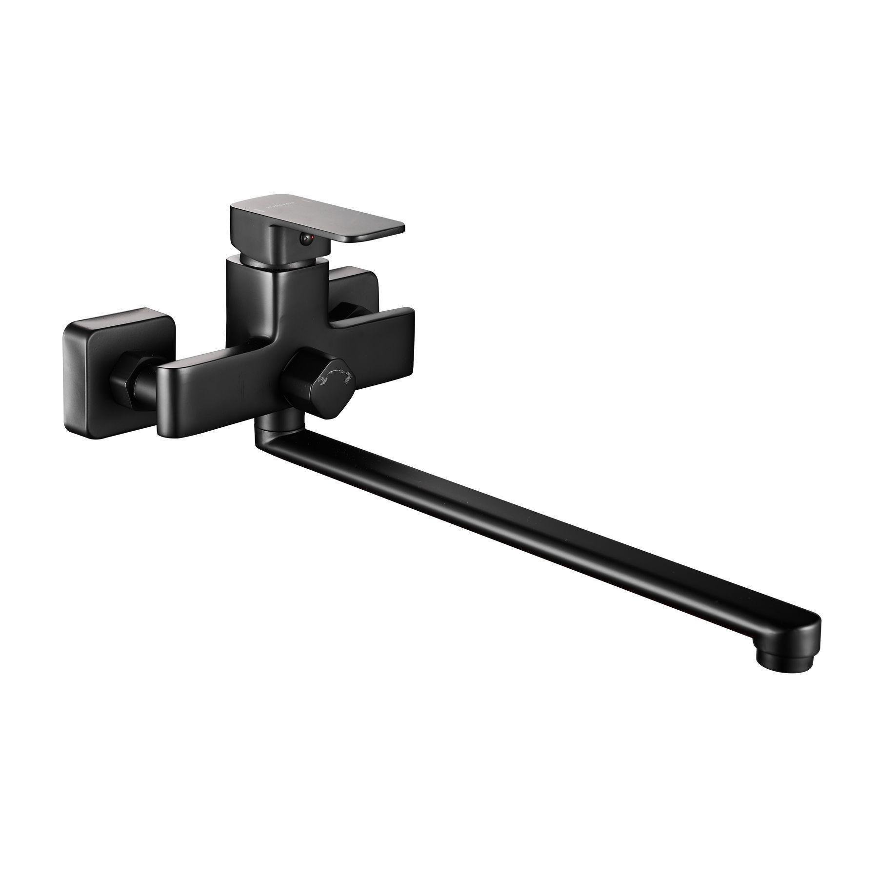 Змішувач для ванни Globus Lux Чорний матовий (23322) Змішувач для ванни Globus Lux Чорний матовий (23322)