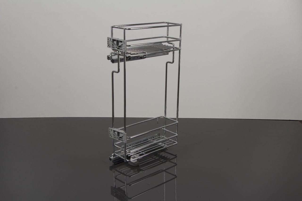 Карго Vibo дворівневе бокове ліве з прихованими напрямними для верхнього модуля 150 мм (14071)