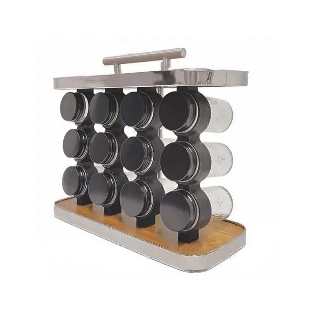 Набор для специй Stenson 10356 Perfect на подставке 12 пр, (iz14120)