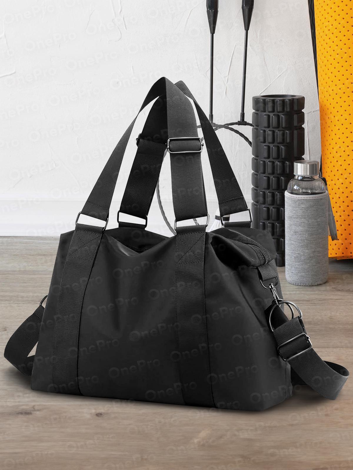 Спортивная сумка для спортзала через плечо водонепроницаемая 35 л Черный (73468) - фото 9