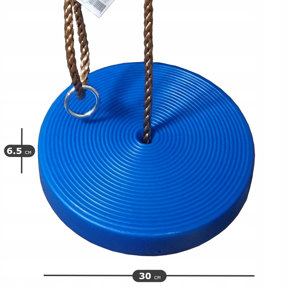 Качеля подвесная KBT тарзанка disk Синий - фото 4