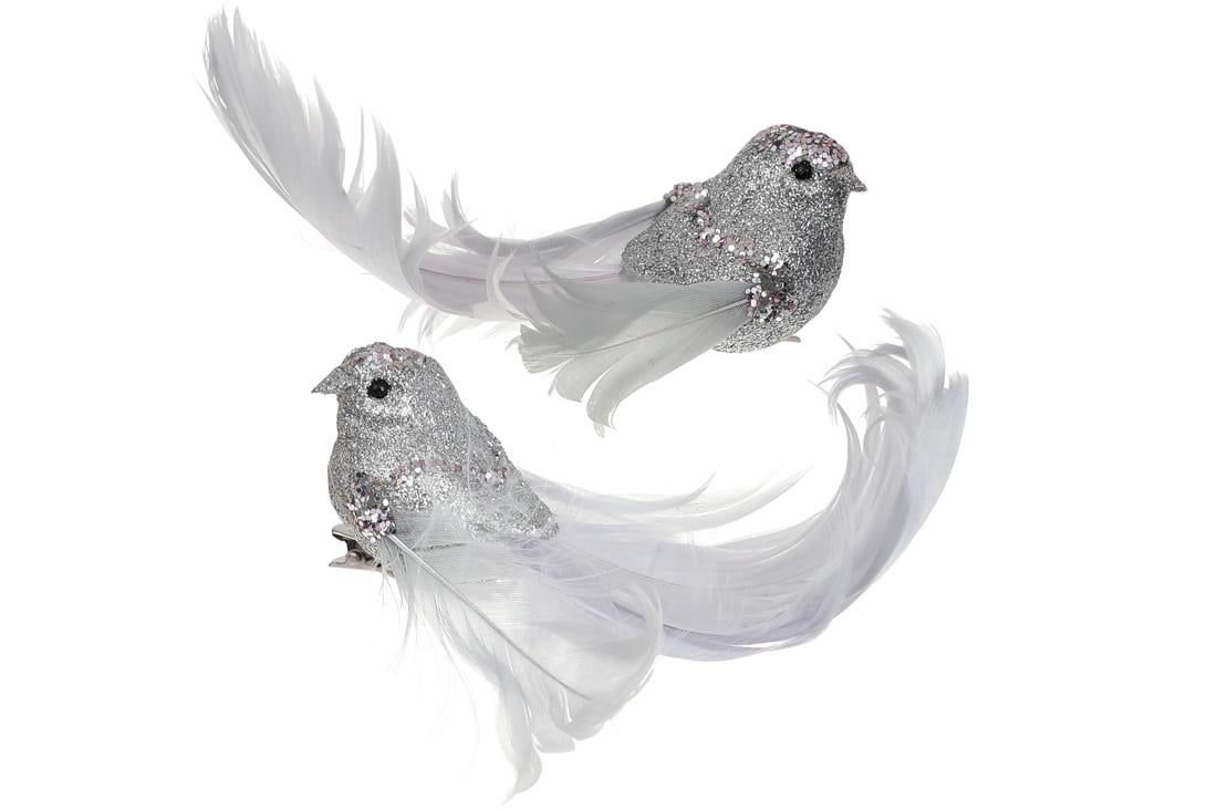 Декоративная птица на клипсе BonaDi 4 шт. (499-097) Декоративная птица на клипсе BonaDi 4 шт. (499-097)