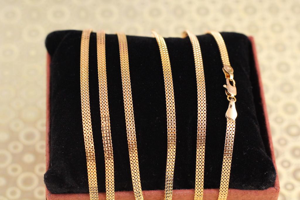 Цепь Xuping Jewelry Тройная венецианка 60 см 3 мм Золотистый (33967767)