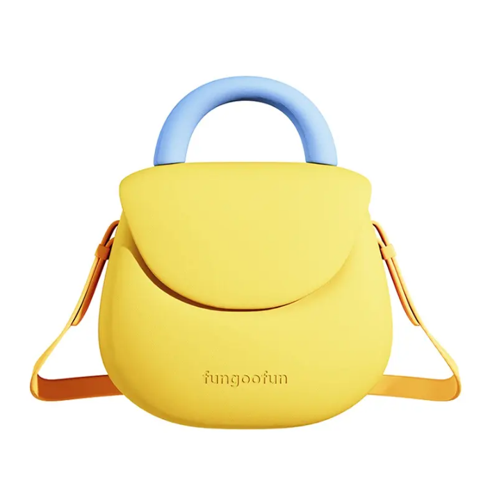 Сумка-клатч силіконова Fungoofun жіноча на ремінці з ручкою водонепроникна повсякденна Жовтий