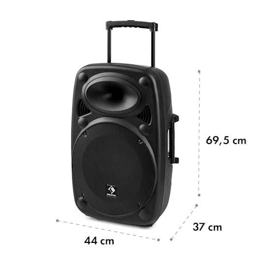 Активна акустична колонка Auna Streetstar 2.0 15" Sub BT/USB/AUX 2xMicro мобільна 1000W (10031568) - фото 4