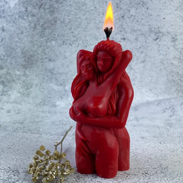 Свеча восковая Страстная пара Красный (1107)