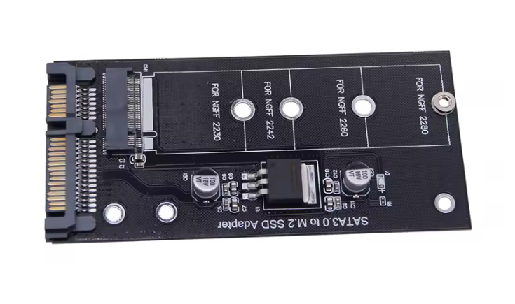 Перехідник-адаптер для SSD M.2 NGFF to SATA 3 3.0 Black (468b42c5) - фото 2