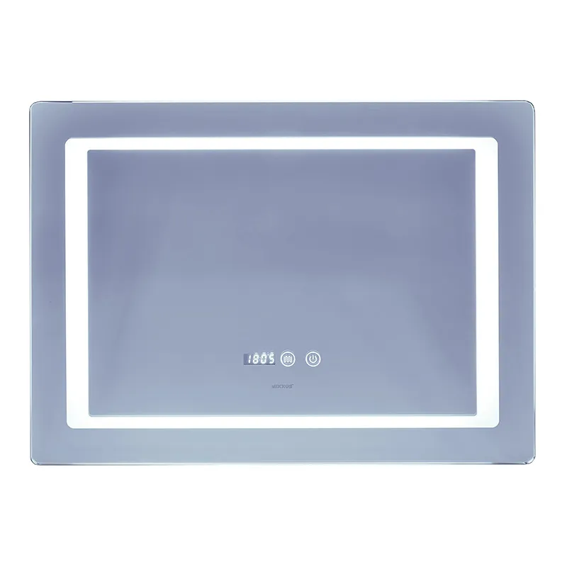 Дзеркало для ванної кімнати MIXXUS Style MR03 годинник/LED-підсвічування/антизапотівання 70x50 см (MI6006) Дзеркало для ванної кімнати MIXXUS Style MR03 годинник/LED-підсвічування/антизапотівання 70x50 см (MI6006)