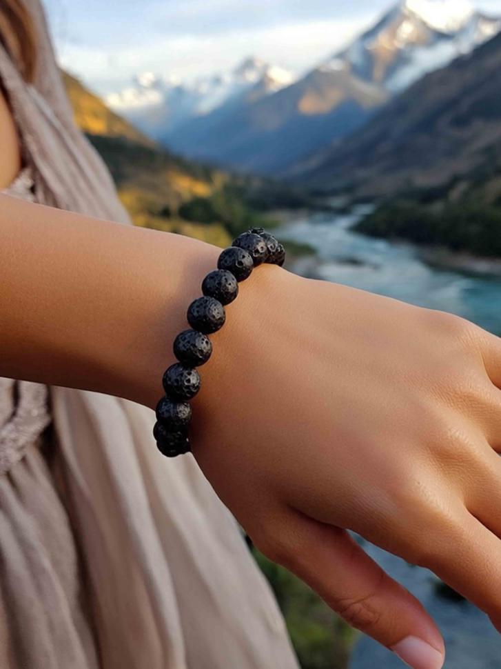 Браслет жіночий з лави (4599) Браслет жіночий з лави (4599)