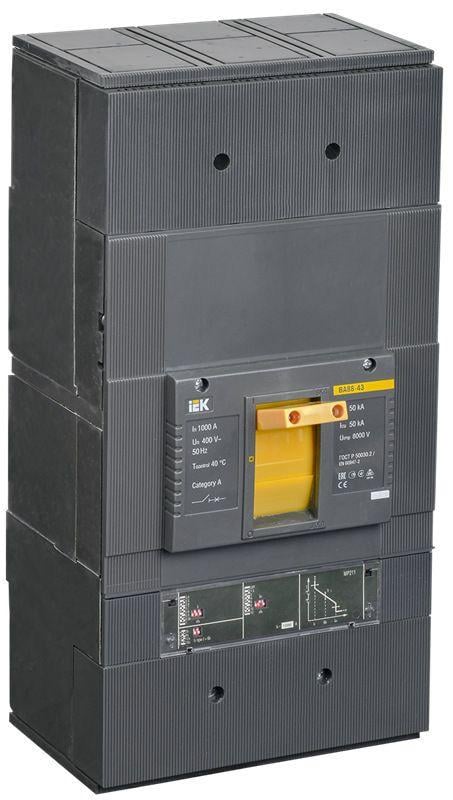 Автоматический выключатель силовой IEK ВА88-43 1000A 50kA 3 полюса SVA61-3-1000 (38005)