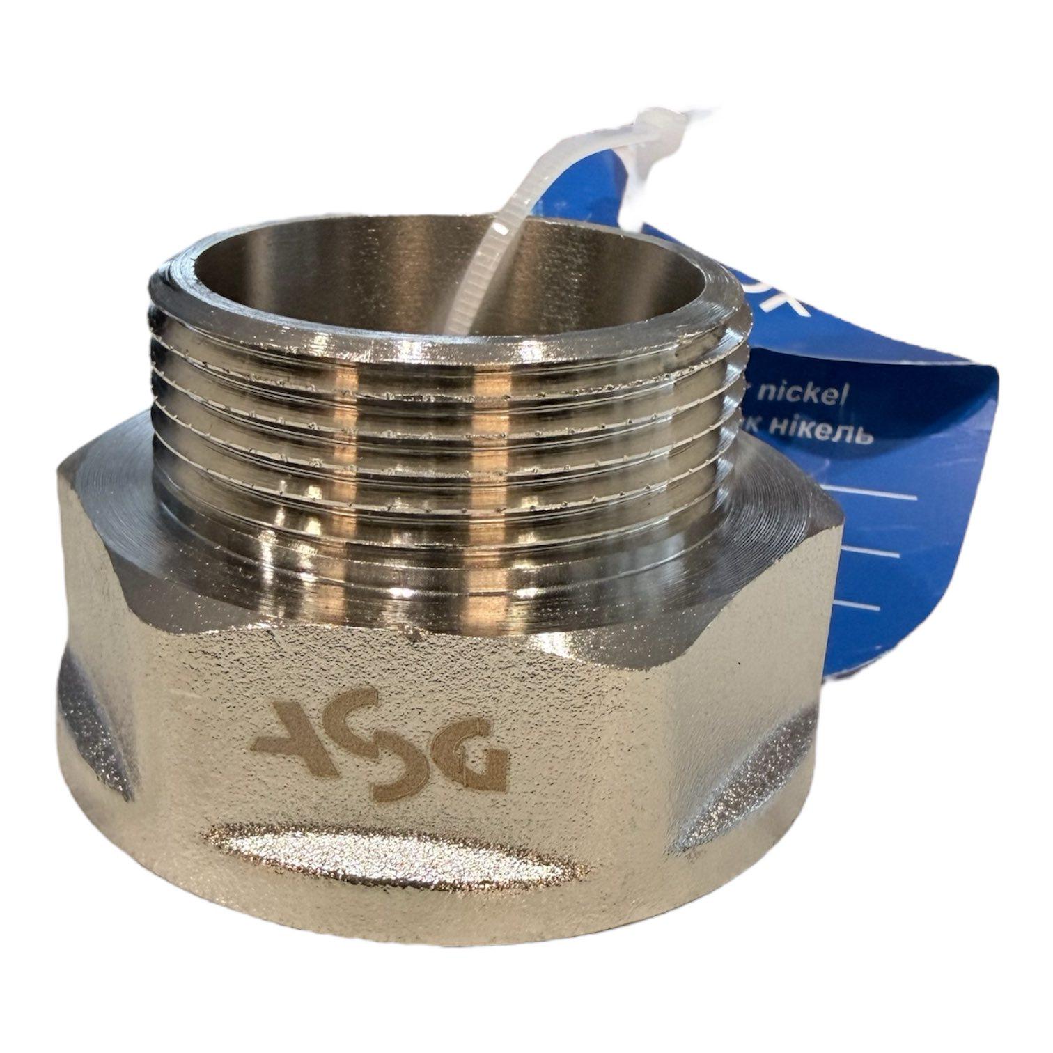 Переходник ASG 2"в х 1 1/2"н никель (00-00009526)