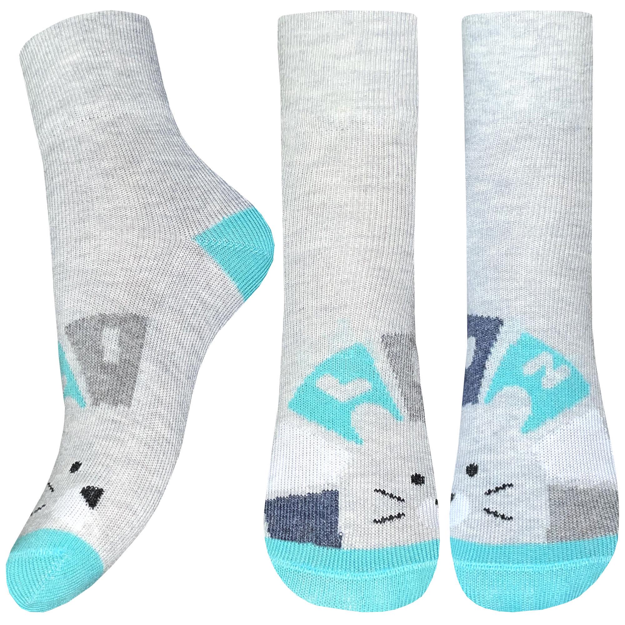 Носки детские демисезонные Легка хода 9377 р. 6-8 Серебряный меланж (64095)