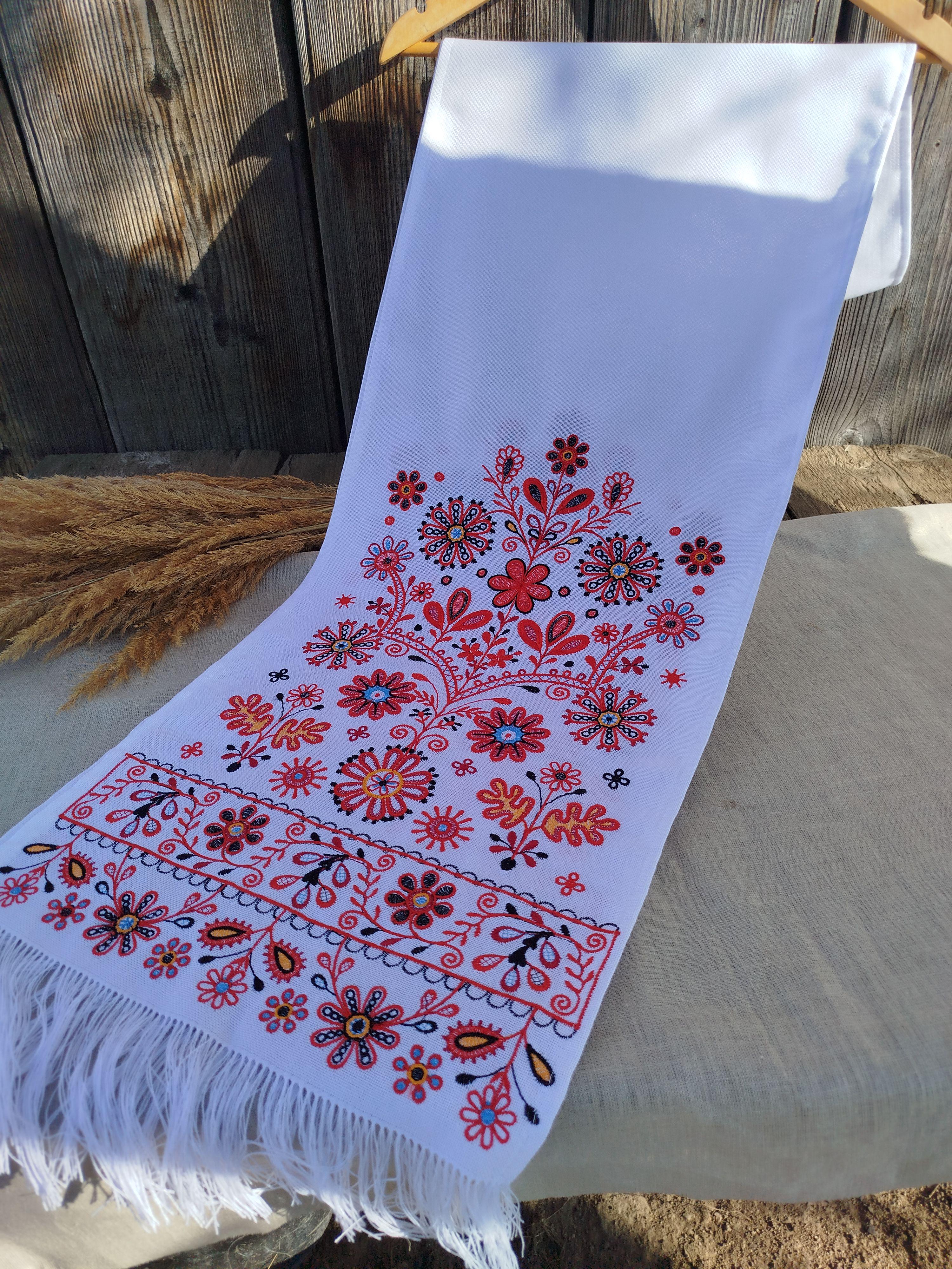 Рушник вишиваний на домотканому полотні (03218) - фото 5 Рушник вишиваний на домотканому полотні (03218) - фото 5