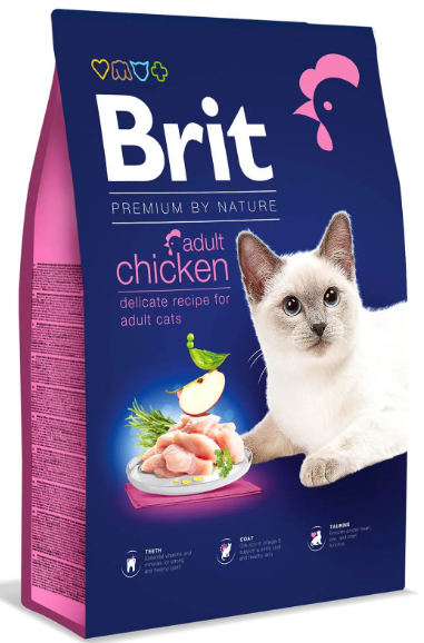 Сухой корм для кошек с курицей Brit Premium by Nature Cat Chicken 8 кг (1789932811) - фото 1