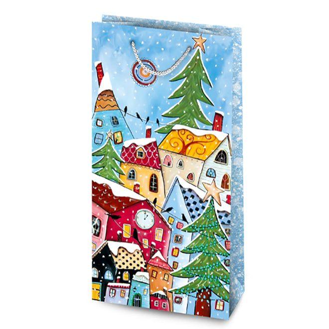 Пакет подарочный новогодний Flora микс 10х6х21 см 10 шт. (7949) - фото 4 Пакет подарочный новогодний Flora микс 10х6х21 см 10 шт. (7949) - фото 4