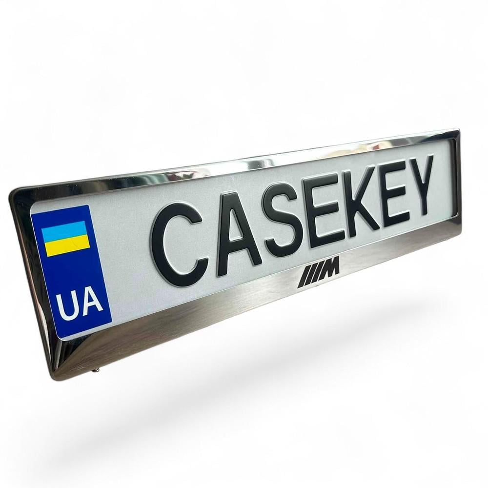 Авторамка метелічна з гравіюванням BMW (bwramkaza2)