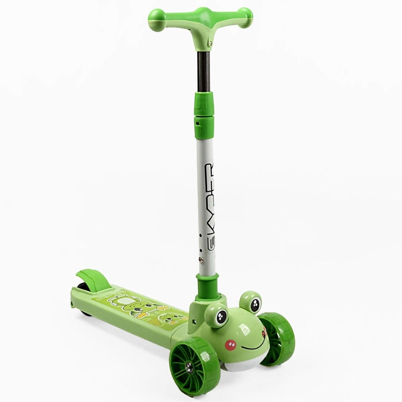 Самокат триколісний Skyper PU-колеса з підсвіткою платформи та музикою 125х40 мм (33138693)