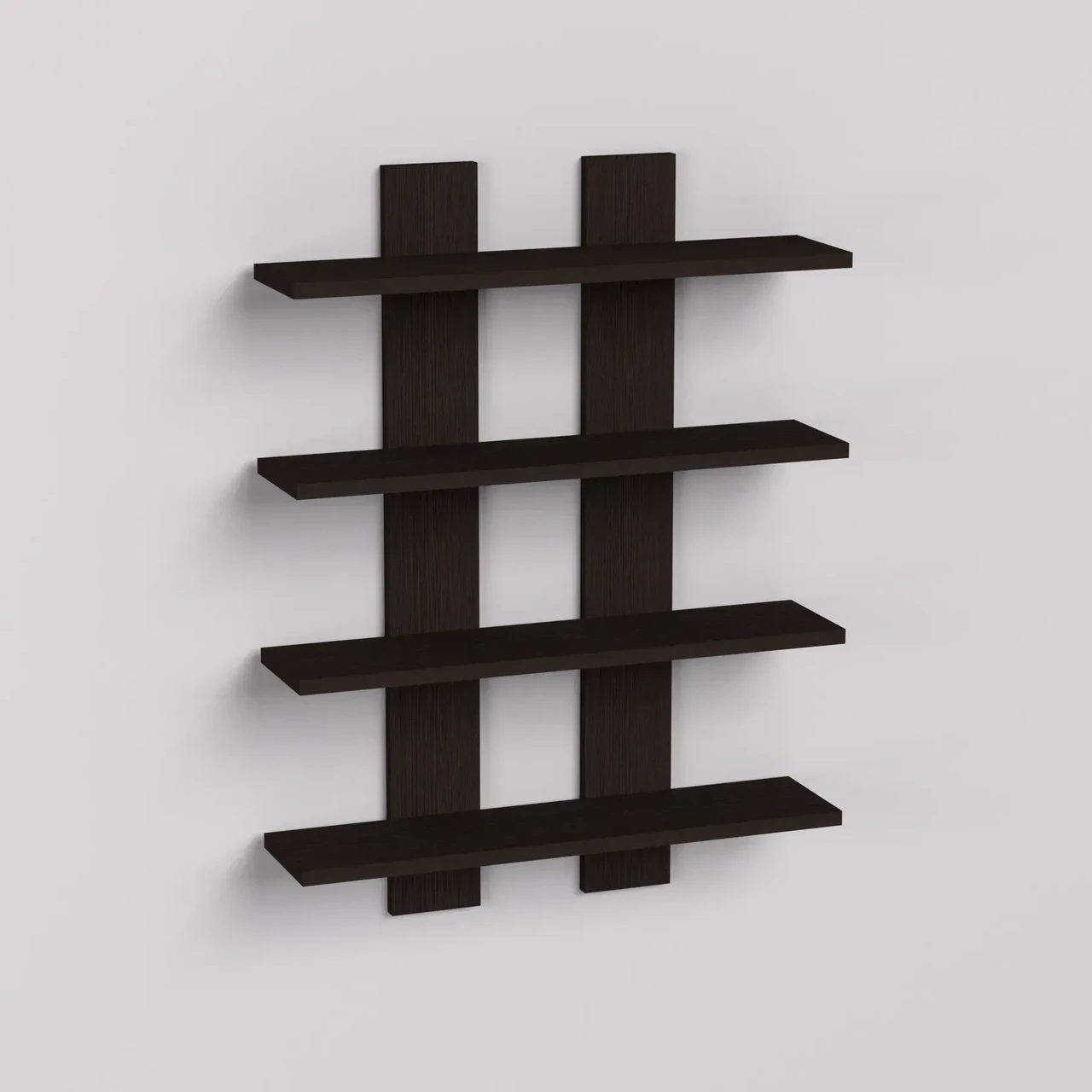 Полиця навісна Kontinent П-4 60х12х80 см Венге Магія (52720929) - фото 3 Полиця навісна Kontinent П-4 60х12х80 см Венге Магія (52720929) - фото 3