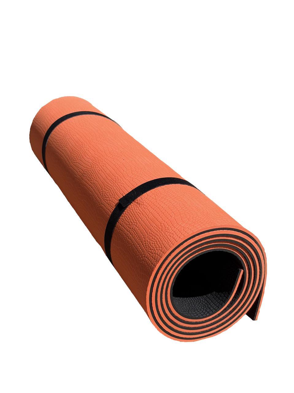 Коврик спортивный М&M Eva Sport 1850х550х5 мм Черно-оранжевый (214078)