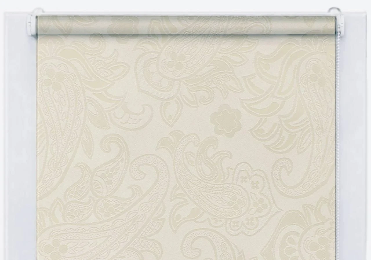 Роллета на окно Арабесс 2236 тканевая 72х160 см Молочный