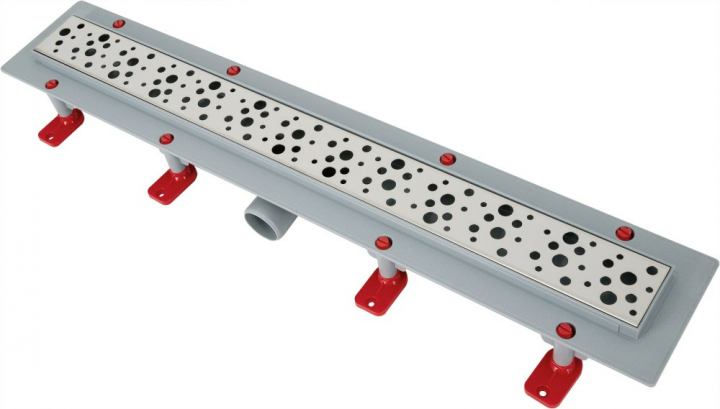 Трап линейный ANI Plast TLQ1365G Бриз с нержавеющей решеткой 635х49 мм Трап линейный ANI Plast TLQ1365G Бриз с нержавеющей решеткой 635х49 мм