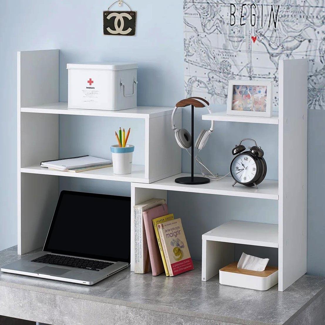 Полка-надстройка настольная из дерева Лесконт зефир (АКД-002520)