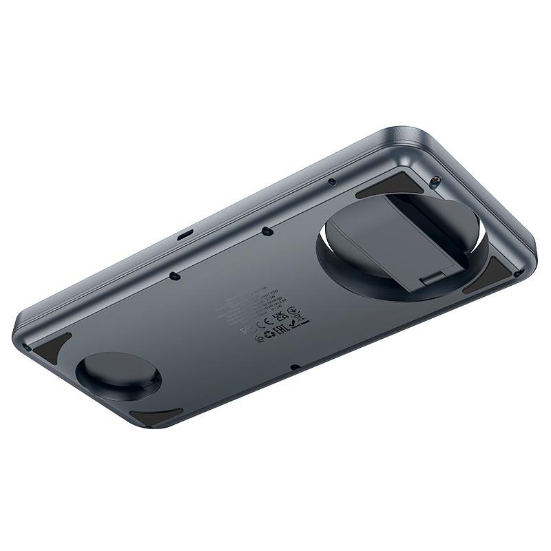 Зарядное устройство беспроводное Hoco CQ22 MagSafe 15 Вт Metal/Grey (30220869) - фото 2