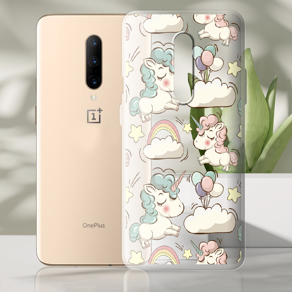 Чохол BoxFace OnePlus 7 Pro Unicorns Прозорий силікон (37257-cc2-37257) - фото 2