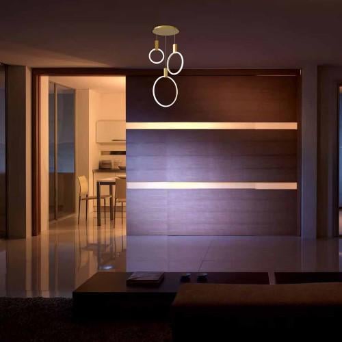 Люстра с пультом управления Grand Feron AL6500 50 Вт 2700-6500 К Золото (40241) - фото 3 Люстра с пультом управления Grand Feron AL6500 50 Вт 2700-6500 К Золото (40241) - фото 3