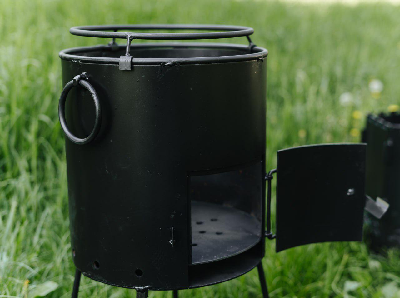 Печь под казан GrillKov без дымохода d 35 см (B - 2118-35g) - фото 2