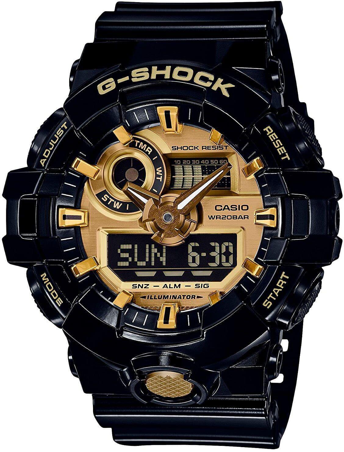 Мужские Часы Casio G-SHOCK GA-710GB-1AER Кварцевые