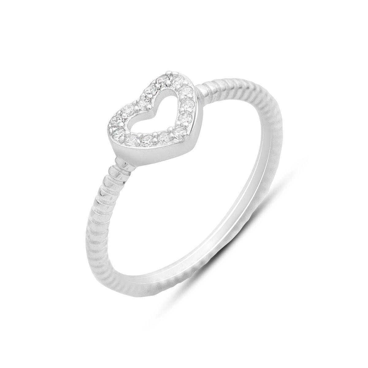 Кольцо серебряное Tiva с фианитами 1,64 г р. 18 (2149521)